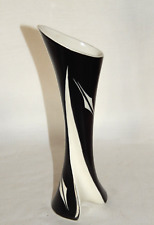 Vase 1950er schwarz weiss