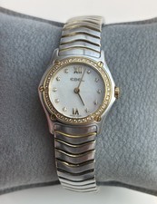 Ebel Classic Wave Lady Damenuhr Diamanten Perlmutt 18K Gold 28 mm neuwertig