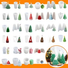 3D Silikonform Kerzenform Weihnachten Form Kerzen Gießform Weihnachtsbasteln DIY