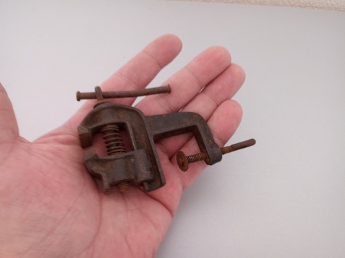 Antik miniatur schraubstock - miniatur, um