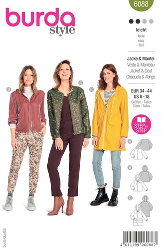 Schnittmuster burda 6088 - burda,