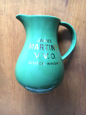 James Martin`s V.V.O. Whisky Karaffe Keramik Pitcher Wasserkrug Vintage Werbung