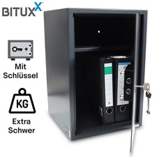 Aktentresor Schranktresor Tresor Sicherheitstresor 35x36x52cm Dunkelgrau Bituxx®