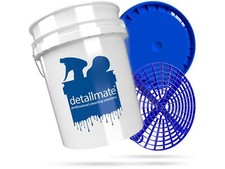 detailmate Wascheimer 5 GAL + Grit Guard Eimereinsatz blue + Deckel für Eimer