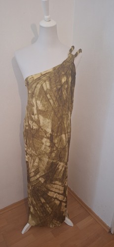 Zara one shoulder maxikleid - one-shoulder,
