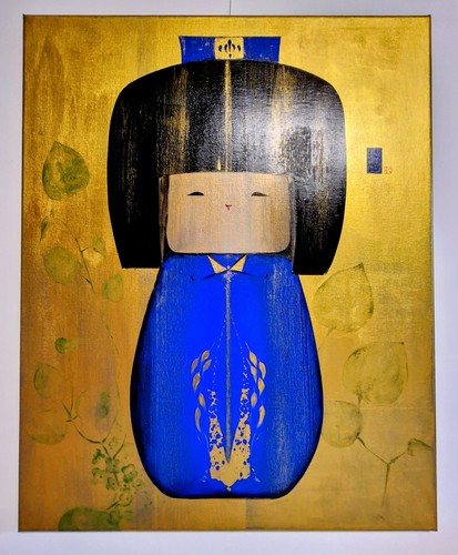 Koizumi kokeshi art original - kokeshi,