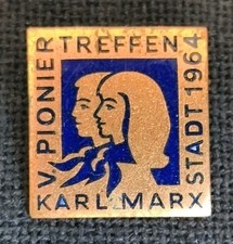 Abzeichen DDR: V. Pioniertreffen Karl-Marx-Stadt 1964 Junge Pioniere JP FDJ