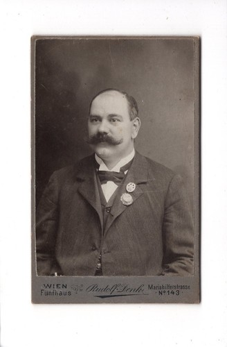 Cdv foto herrenportrait - foto, mit