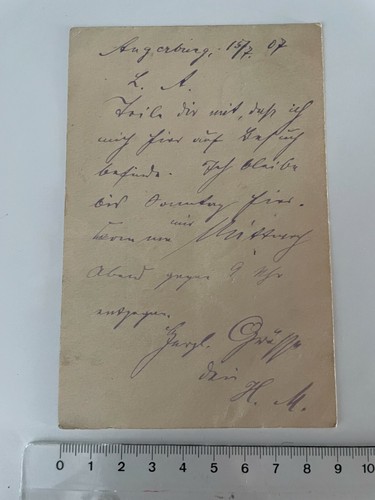1907 brief angerburg - brief,