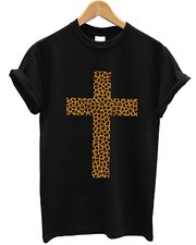 Leopard Kreuz T-Shirt Indie