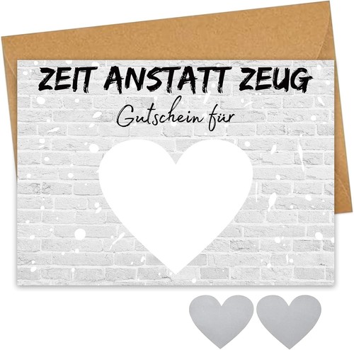 Zeit statt zeug rubbellose - zeit,