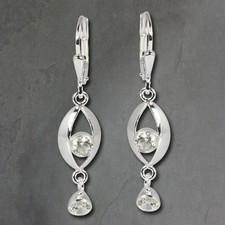 SilberDream Ohrhänger weiß