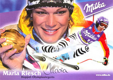 Autogramm Maria RIESCH Ski 3x