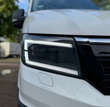 Schwarze Scheinwerfer für VW Crafter ab 2017 LED Tagfahrlicht + Lauflichtblinker