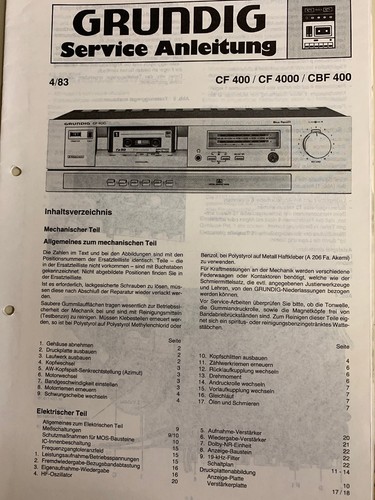 Grundig cassettendeck - -,