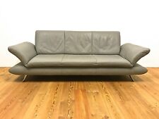 Koinor Rossini Leder Couch Design Dreisitzer Funktion Sofa Grau