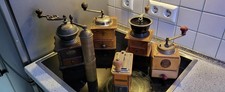 Konvolut 6 x antike Kaffeemühlen   Vintage