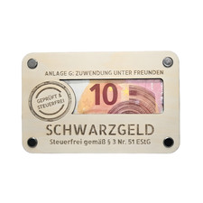 Geldgeschenk Schwarzgeld aus