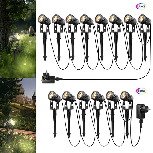 8er led gartenstrahler mit - led,