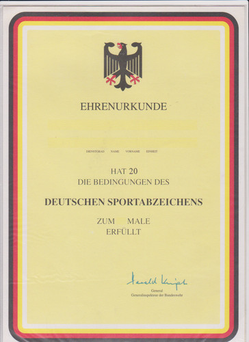 Alte urkunde bundeswehr - alte,