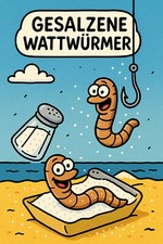 Gesalzene Wattwürmer im
