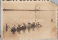 Foto, Badegäste vor