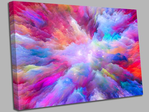 Abstrakt clash farbe - clash, leinwand