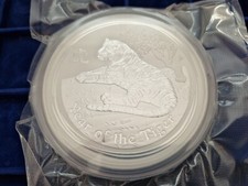 1kg Australian Lunar II Silber 2010 Tiger, 30 AUD Perth Mint, eingeschweißt