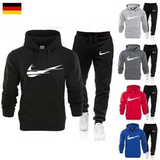 Herren Jogging Anzug Hook Trainingsanzug Kapuzenpullover Hose Sportanzug #