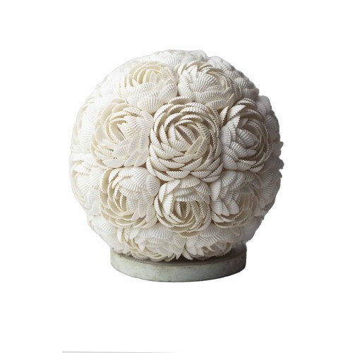 Boho muschellampe rosenkugel - -,