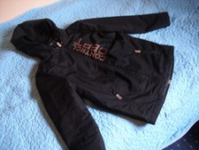 Jungen 2 in 1 - Winterjacke mit Kaputze + Fleecejacke -Gr. 152 - schwarz - YIGGA