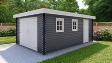 Holzgarage flachdach 40mm - flachdach,