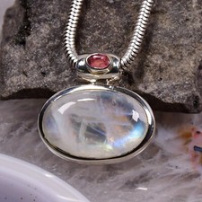 Mondstein Anhänger, 925er