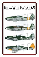 Blechschild Flugzeug Focke