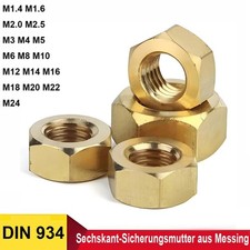Sechskantmuttern Messing DIN