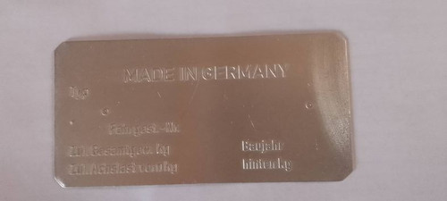 Typenschild schild käfer - vw,