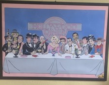 Hollywood Diner Popart Original auf Karton