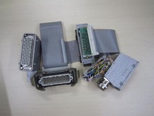 Harting Stecker Buchse 64 polig 2 Sets mit Flachbandleitung