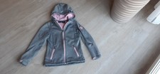 Softshelljacke Mädchen grau / rosa - Gr. 134