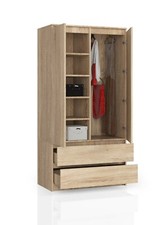 Kleiderschrank 2 Türen, 4