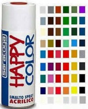 Farbe Lackspray SARATOGA Happy Farbe Acryl Sovravernicilbile Spraydose 400 ML