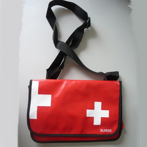 Umhängetasche rot weiss - umhängetasche,