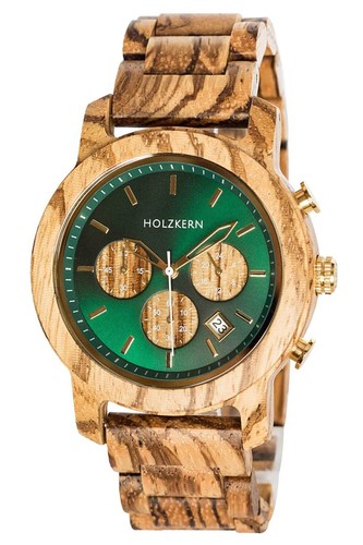 Holzkern herrenuhr chronograph - herrenuhr,
