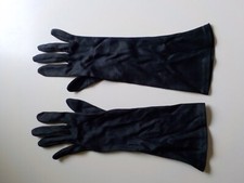 Gloves Handschuhe Burlesque Gatsby Golden 20s Kostüm TS gay schwarz 32cm lang SM