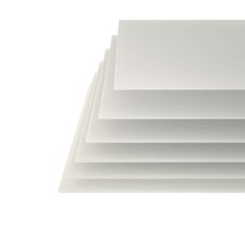 PTFE Teflon Platte 200x200mm Weiß in 6 Stärken Tafel Folie