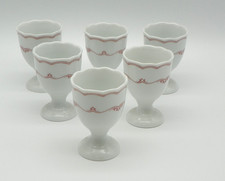 6 Eierbecher mit Fuss H 7 cm