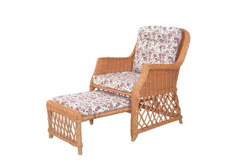 Rattansessel honigfarben