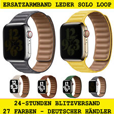 ?FÜR Apple Watch Leder Armband MAGNET SOLO LOOP ULTRA 11-1 Armband Leder Alpin