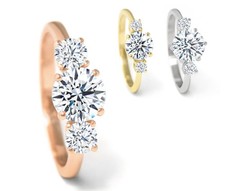 Diamond ring, three stone