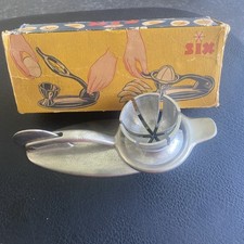 Eierschneider Alu 50 Jahre mit Original Karton Firma Junger